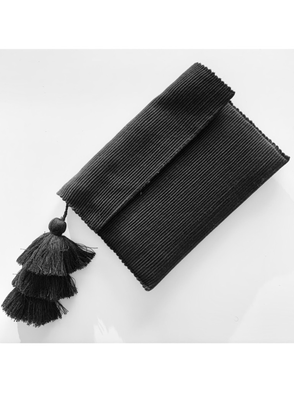 Shit That I Knit The Classic Tassel Clutch in Black
